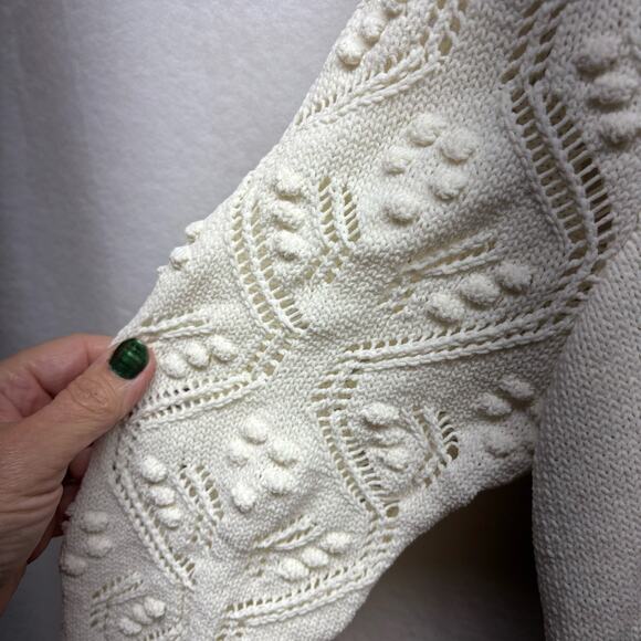 Jessica Simpson Cream Cropped Sweater - Size XS - Cute! - Picture 4 of 10